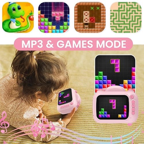 Kids Camera Instant Print 3.5 Inch, Instant Print Camera for Kids Pint Photos, Kid Digital Print Cameras Instantly, Toddler Toys Cameras for 3-12 Years Old Girls Birthday thumbnail 5
