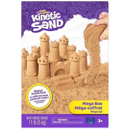 Kinetic Sand, 11lb (5kg) Natural Brown Play Sand for Arts and Crafts, Sandbox, Amazon Exclusive (Packaging May Vary), Sensory Toys, Holiday Gifts & Stocking Stuffers for Kids Ages 3 and up thumbnail 8