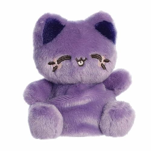 Aurora® Enchanting Tasty Peach® Meowchi Palm Pals™ Stuffed Animal - Bright & Colorful Design for Room Decor - Perfect for Adults, Kids, and Birthdays - Ube 5 Inches thumbnail 2