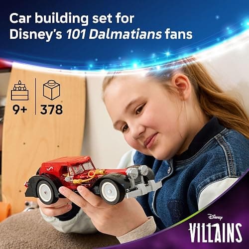 LEGO Disney Cruella De Vil’s Car Building Toy - 101 Dalmations Pretend Play Vehicle Building Set for Girls & Boys, Ages 9+ - Gift for Christmas - 43277 thumbnail 2