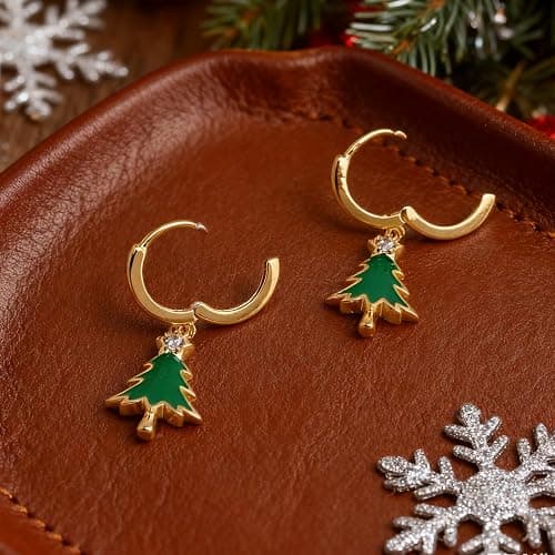 Sonateomber Fall Maple Leaf Dangle Drop Small Gold Hoop Earrings for Women, Cute Sparkly Orange Cubic Zirconia Rhinestone Autumn Thanksgiving Holiday Accessories Jewelry Gift thumbnail 8
