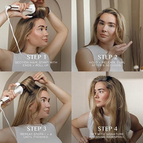 Kristin Ess Hair 2 Inch Titanium Curling Iron for Big Blowout Waves + Volume-2” Salon Professional Wide + Large Barrel Curling Iron - Auto Shut-Off - Smooth+Shiny Loose Waves for Medium to Thick Hair thumbnail 3