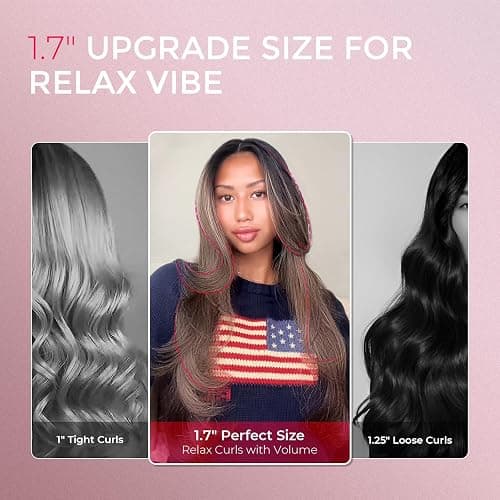 TYMO 2.0 Thermal Brush Curling Brush - STYLUX 1.7" Blowout Volumizer with Flexi-Fit for Hair Straightening, Heated Round Styler Tool, Hair Straightener and Curler 2 in 1, Dual Voltage & Light, Gold thumbnail 6