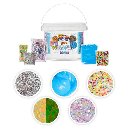 Elmer's Gue Premade Includes 5 Sets of Slime Add-ins, 3 Lb. Bucket, Glassy Clear thumbnail 7