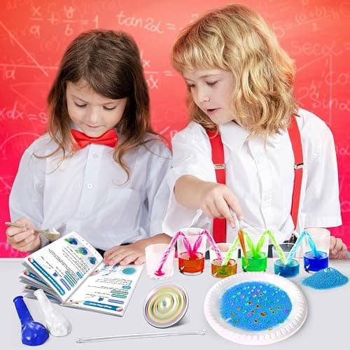UNGLINGA 40+ Experiments Science Kit for Kids, Chemistry Set, Educational Toy Gift Idea for Boys and Girls Birthday Christmas S.T.E.M Toy thumbnail 6