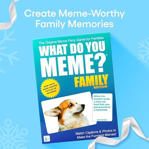 WHAT DO YOU MEME? Family Edition by Relatable, Family Games for Kids 8+, The TikTok Viral, Includes 300 Caption Cards, 108 Photo Cards, Stocking Stuffers Idea for Families thumbnail 6