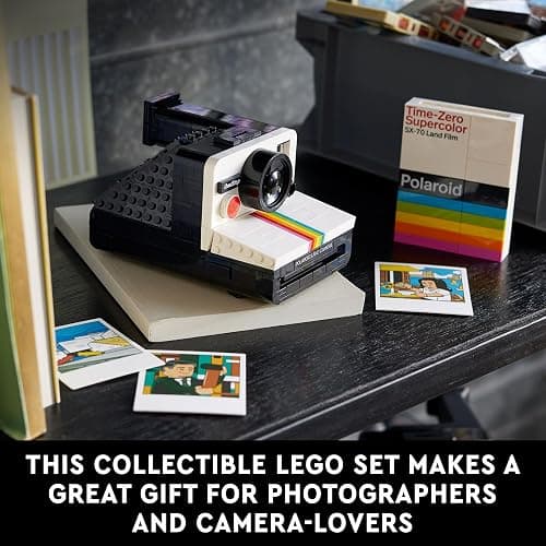 LEGO Ideas Polaroid OneStep SX-70 Camera Set for Adults, Collectible Vintage Model Kit to Build with Authentic Details, Creative Activity, Photography Gifts for Men, Women, Him, Her & Teens 21345 thumbnail 6