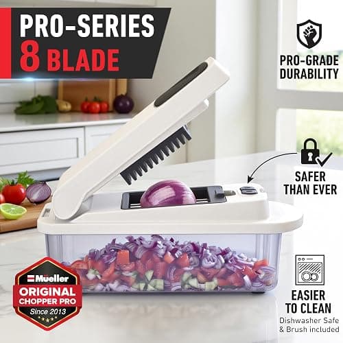 Mueller The Real Original Pro Chopper since 2013 Vegetable Chopper Mandoline Slicer, 8 Blade Food Veggie Chopper Onion Vegetable Cutter with Container, Kitchen Gadgets & Essentials, (10 in 1) thumbnail 3