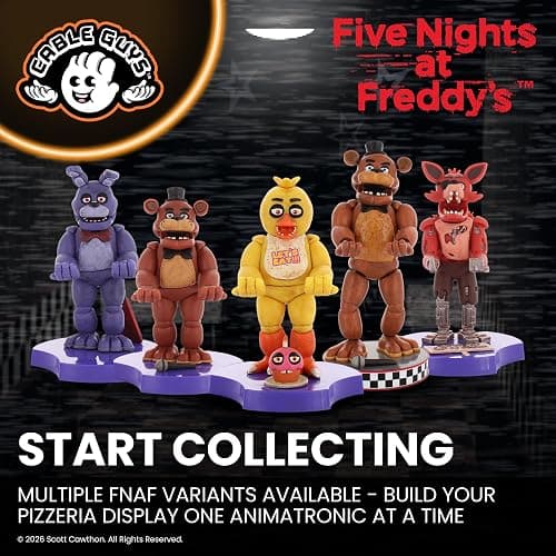 Cableguys Minis Five Nights at Freddy's Chica Phone Stand & Earbuds Holder - Novelty Phone Stand for Desk Decor and Bedside Accessories, In Ear Headphone Holder for Smartphone & Small Devices thumbnail 8
