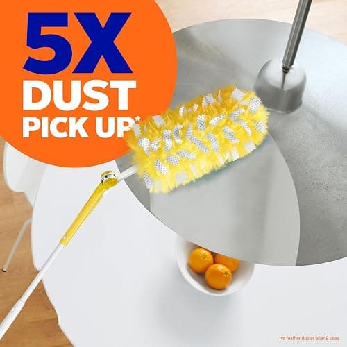 Swiffer Duster Kit with 3 ft Extendable Handle, Heavy Duty Dusting Starter Kit with 3 Refills, for Ceiling Fans, Vents and Hard to Reach Places thumbnail 4
