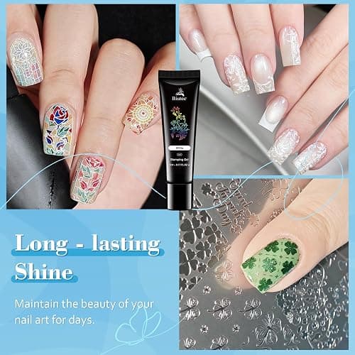 Biutee Nail Stamping Gel Polish 24 Colors Stamp Polish Gel 0.17 Fl Oz UV LED for Nail Art Stamping Plate Stamper Soak Off Printed DIY Nail Art Design 5ML thumbnail 3