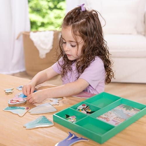 Melissa & Doug Disney Princess Ariel Magnetic Dress-Up Wooden Doll Pretend Play Set (30+ Pieces) thumbnail 7
