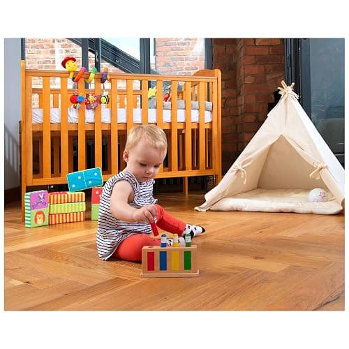 Galt Pop-Up Toy - Colourful Wooden Sensory Toy, Ages 12 Months Plus | Early Learning Cause and Effect Toy for Colour Recognition and Motor Skills Development, First Birthday Gift for Girls & Boys thumbnail 3