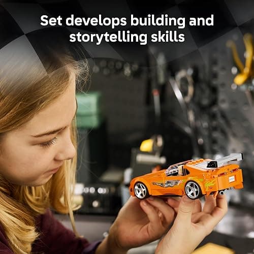 LEGO Speed Champions The Fast and The Furious Toyota Supra MK4 77260 | Building Toy for Boys & Girls, Ages 10+, Toy Car from Movie w/ Minifigure, Display or Pretend Play, 292 pieces, Gift for Fans thumbnail 4