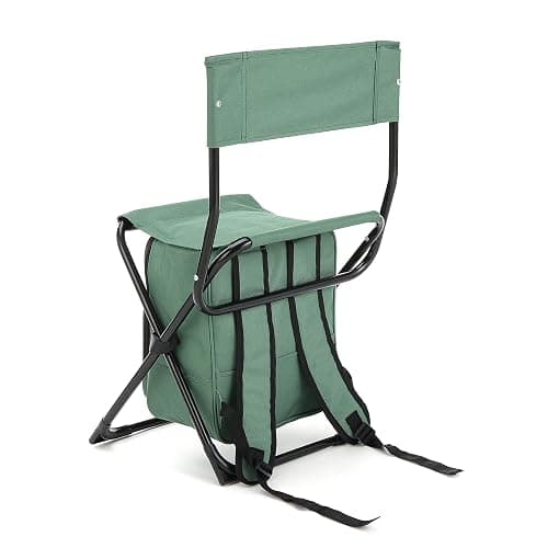 Arrowhead Outdoor Multi-Function 3-in-1 Compact Camp Chair: Backpack, Stool & Insulated Cooler, w/Bottle Holder & Storage Bag, External Pockets, Backrest, Fishing, Hiking, Heavy-Duty, USA-Based thumbnail 14