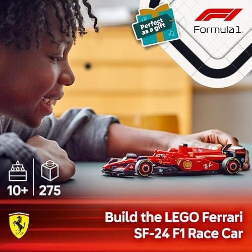 LEGO Speed Champions Ferrari SF-24 F1 Race Car Toy - Model Kit w/a Formula 1 Driver Minifigure - Gift for 10+ Year Old Boys, Girls & Adult Motorsport Fans - Christmas Treat - 77242 thumbnail 4