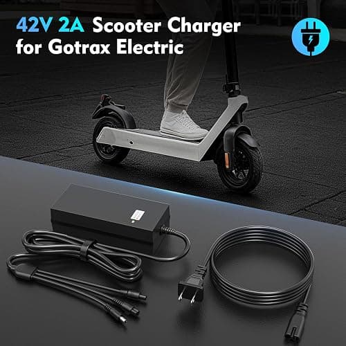 EVAPLUS SGS Certified 42V 2A Fast Charger with 3 Types of Connectors, for 36V Lithium Batteries- Compatible with Pocket Mod, Sports Mod, Electric Scooters thumbnail 4