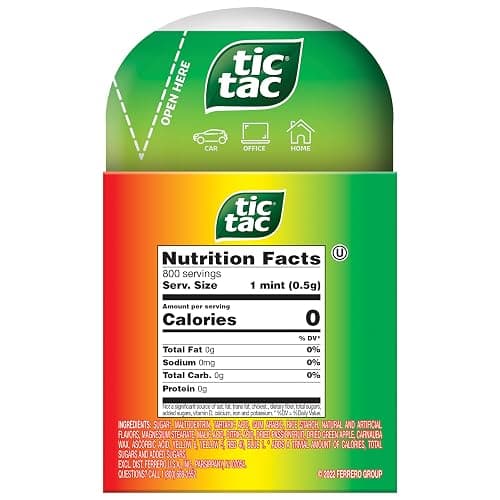 Tic Tac Fruit Adventure Mints, 4 Bottle Packs, On-The-Go Refreshment, 3.4 oz Each thumbnail 3