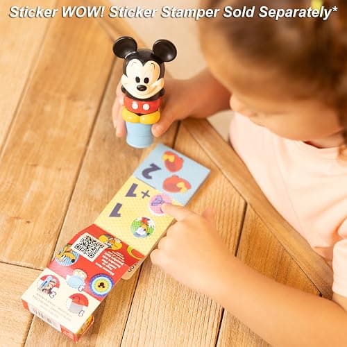 Melissa & Doug Sticker Wow!™ Mini Activity Pad and 200+ Refill Stickers for Stamper Arts and Crafts Fidget Toy Collectibles – Assorted Disney thumbnail 3