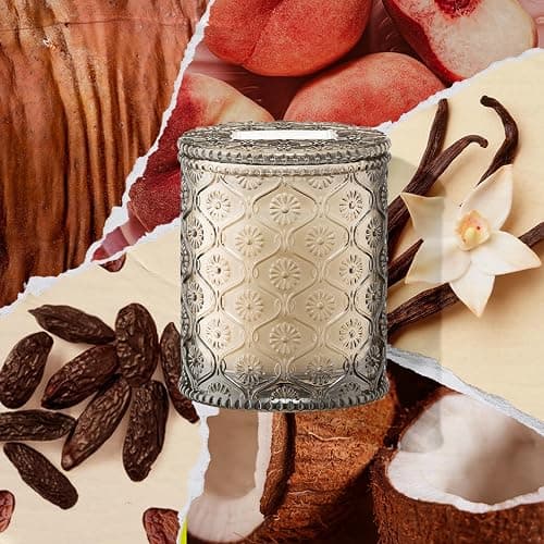LA JOLIE MUSE Christmas Candle - Island Coconut Scented Candle | Coconut, Peach & Vanilla | 6 oz Luxury Soy Candle | 40 Hours Clean Burn| Holiday Gift for Women | Elegant Home Décor thumbnail 2