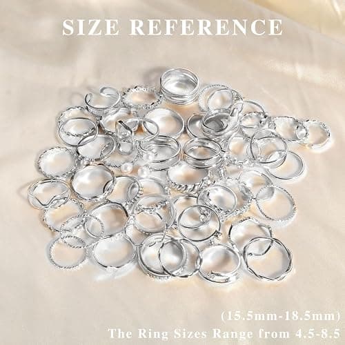 CHICUTIE Gold Knuckle Rings Set For Women Stackable Joint Finger Midi Rings Dainty Cubic Crystal Zirconia Simple Hollow Twist Cute Rings Pack Jewelry Gift thumbnail 7
