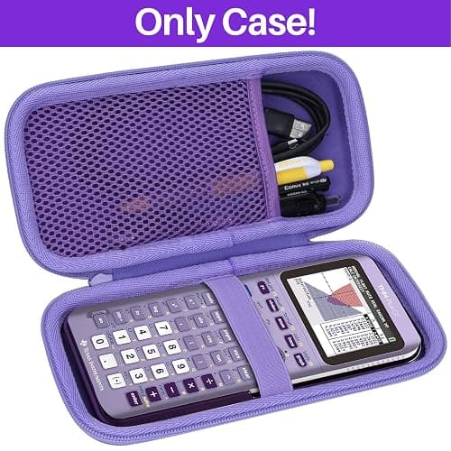 Lebakort Hard Case Compatible with Texas Instruments TI-84 Plus CE/TI-84 Plus/TI-84 Evo/TI-Nspire CX II CAS/TI-Nspire CX II/TI-83 Plus/TI-89/TI-85/TI-86 Color Graphing Calculator (Iris Purple Case) thumbnail 4