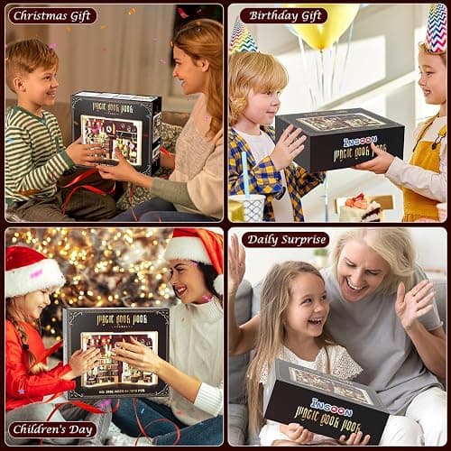 INSOON Magic Booknook 3.6mm Mini Building Set with LED Light | DIY Book Nook Building Kit for Bookshelf & Home Decor, 1015 PCS Miniature Building Block for Adults Boys Girls Age 8+ thumbnail 9