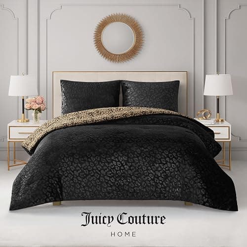 Juicy Couture reversible leopard comforter set for queen/full thumbnail 8