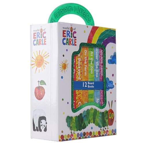 World of Eric Carle, My First Library 12 Board Book Set - First Words, Alphabet, Numbers, and More! Baby Books - PI Kids thumbnail 3