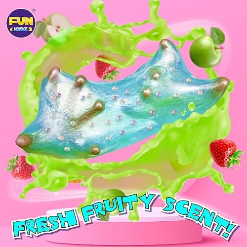 Fluffy Unicorn Slime Kit for Girls, FunKidz Cloud Slime Gift for Ages 6+ Kids Fun Slime Making Kit Awesome Craft Toy Birthday Present Ideas thumbnail 6