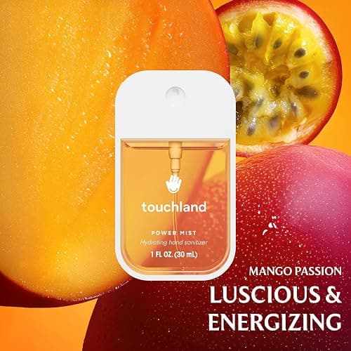 Touchland Power Mist Hydrating Hand Sanitizer Spray, TROPICAL Trio Set (Mango Passion, Beach Coco, Watermelon), 1 FL. OZ. Travel Size (Set of 3) thumbnail 3
