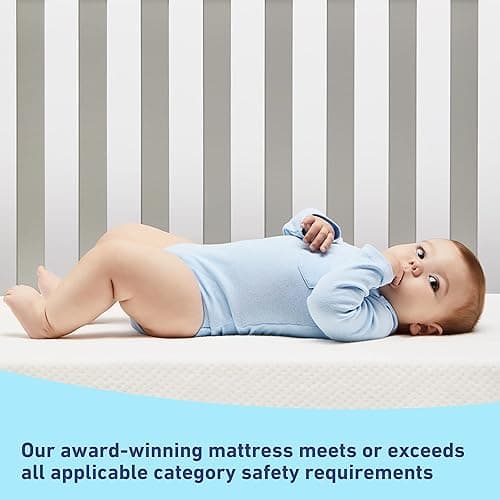 Graco Premium Foam Crib & Toddler Mattress – GREENGUARD Gold and CertiPUR-US Certified, 100% Machine Washable, Breathable, Water-Resistant Cover, Recommended Firmness for Infants thumbnail 6