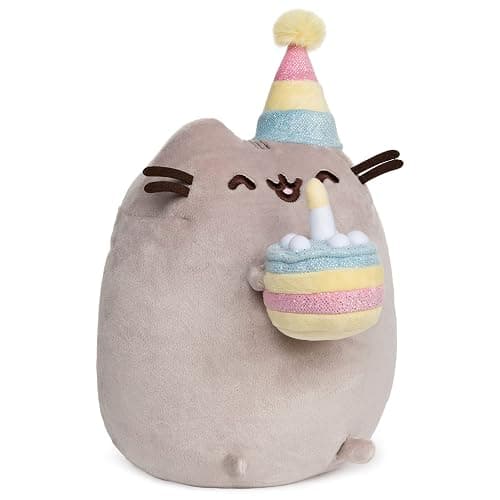 GUND Pusheen Birthday Cake Snackable 9.5-Inch Plush Toy for Ages 8+ | Inspires Fun Character Roleplay and Creative Storytelling; Comforting Collectible Birthday Gift for Fans and Collectors thumbnail 2