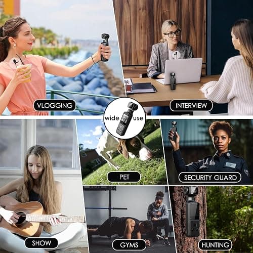 ydi Cámara Corporal 4K con Micrófono Externo, Video y Audio Mini Pocket CAM Rotación 270° Cámara para Deporte, Bicicleta, Viajes, Grabación Policial, 64 GB Incluidos thumbnail 7