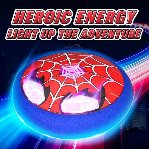 Hover Football Toys for 3-12 Year Old Boys, Football Gifts for Boy with Flashing Eyes & Web, 3 4 5 6 7 8 10 Year Old Boys Gifts Spider Kids Toys Age 3-9 Indoor Party Games Birthday Christams Present thumbnail 3