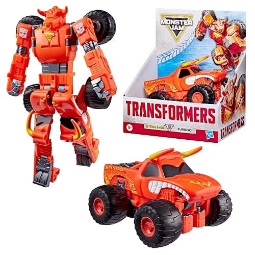 Transformers Monster Jam El Toro Loco (Furioso) | Action Figure Changes from Robot to Monster Truck, Toys for 6+ thumbnail 2