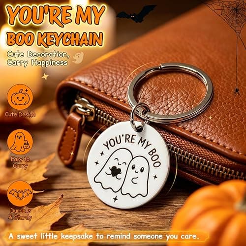Halloween Gifts for Women & Teen Girls, Cute Boo Basket Stuffers for Women | Halloween Basket for Teenage Girls, Pumpkin Teen Girl Gifts Trendy Stuff for Her Sisters Daughters Friends Teens Adults thumbnail 7