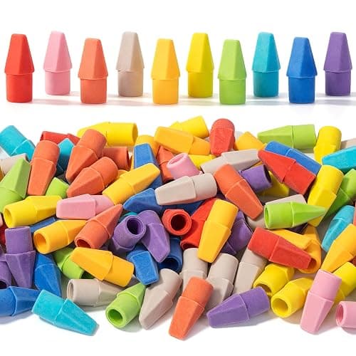 Mr. Pen- Pencil Erasers Toppers, 120 Pack, Colorful, Latex Free, No Smudge | Mr Pen Erasers for Pencils, Pencil Top Erasers, Eraser Caps, Eraser Tops - Image 1