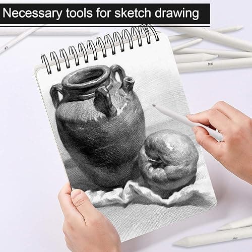 FEBSNOW 12 Pcs Blending Stump and Tortillions, Paper Art Blenders, Art Pencils, Drawing Pencils for Artists Student Sketch Drawing Tools, Drawing Supplies thumbnail 5