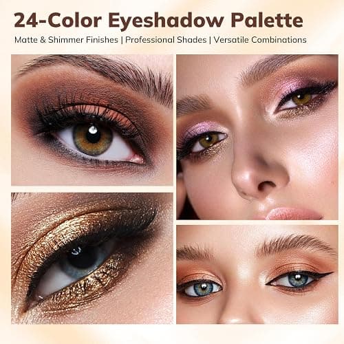 Joyeee All in One Makeup Kit, Full Starter Makeup Kit for Women Beginners - 24 Eyeshadow, 6 Blusher, 7 Concealer, 6 Highlighter, Lasting Cosmetics Gift Set thumbnail 3
