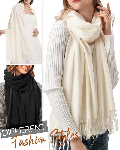 FURTALK Winter Scarf for Women Pashmina Shawl Wraps Soft Warm Fashion Blanket Scarves Gifts thumbnail 7