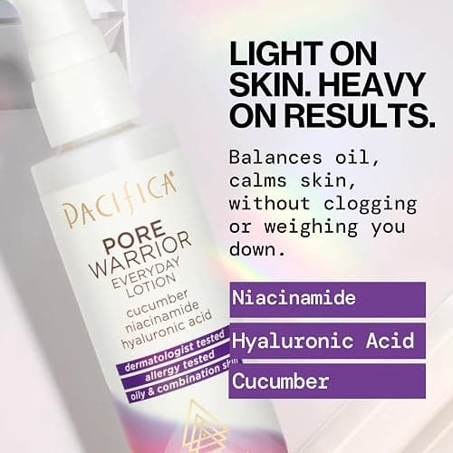 Pacifica Pore Warrior Everyday Face Lotion Acne Fighting - Niacinamide, Cucumber and Hyaluronic Acid1.7 oz thumbnail 3