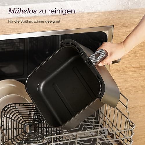 Cosori Turboblaze Airfryer Heißluftfritteuse, 9-in-1 Air Fryer XXL 6L, leiser DC Motor mit 5 Geschwindigkeitsstufen, Grillen, Backen, Gären, Dehydrieren, Tiefkühlen, 87 Rezepte, 64% energiesparend thumbnail 10