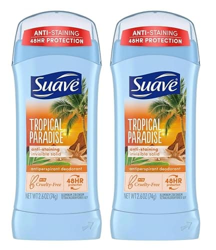Suave Deodorant 2.6 Ounce 24Hr Tropic Paradise Invis. Solid (76ml) (2 Pack) - Image 1