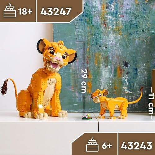 LEGO ǀ Disney Young Simba the Lion King - Collectible Animal Figure Building Set - Nostalgic Gift for Mothers - Home or Office Décor Model Kit for Adults - 43247 thumbnail 7