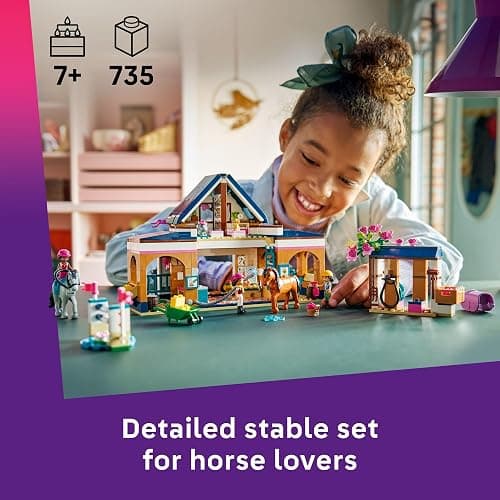 LEGO Friends Horse Stable and Riding Academy Building Toy for Girls & Boys - Pretend Play Set for Kids, Ages 7+ - W/3 Minidolls, Toy Animal Figures, & Accessories - Gift Idea for Birthdays - 42688 thumbnail 2