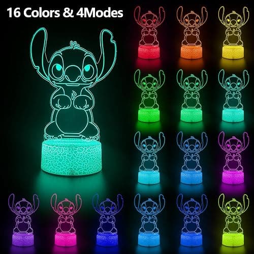 AIHYING Cool Night Light,16 Color Night Light,3D LED Lamp with Smart Remote Control,Boy Gifts for Children's Room Decoration,Christmas Holiday Gifts thumbnail 2