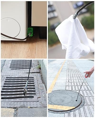 76 Inch Drain Snake with Flexible Grabber Claw - Flexible Grabber Tool for Hair Clogs, Plumbing Auger for Sink, Tub, and Pipe Clog Remover thumbnail 5