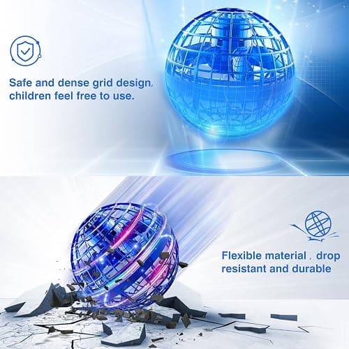 Ciniffo 2026 Upgraded Flying Orb Ball Toy with Dazzling Lights, Magic Hover Spinner, Cool Boomerang Hand Drone, Galaxy Ball Cosmic Globe, Indoor Outdoor Toys Gift for Kids 6 7 8 9 10+ Boys Girls thumbnail 5