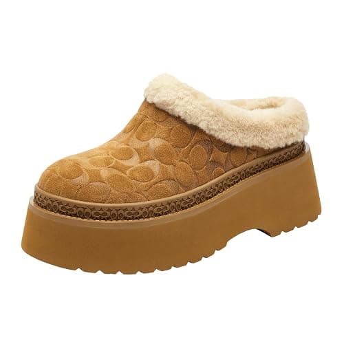 Coach Womens Cecelia Shearling Clog - Image 1